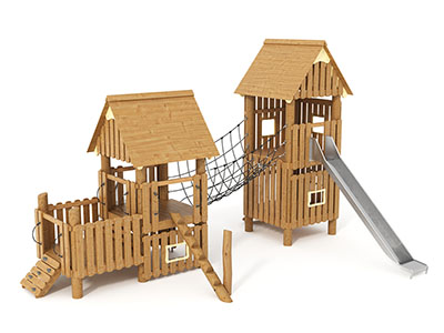 Игровой комплекс Лесной теремец 3