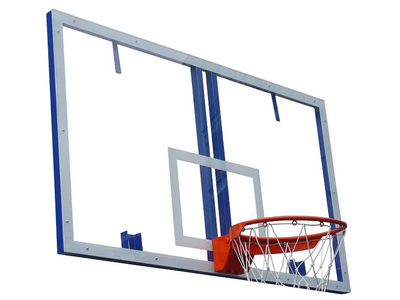 Щит баскетбольный игровой 1800×1050 мм, поликарбонат 10 мм, с основанием