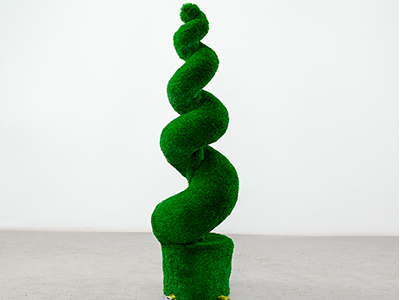 Топиари дерево спиралька в кашпо, h=180см - газон Premium